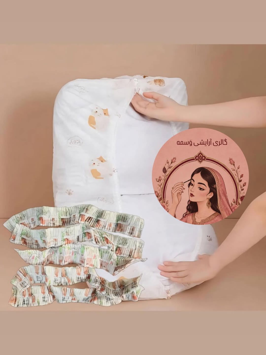 روبالشی یکبار مصرف بسته 10 عددی