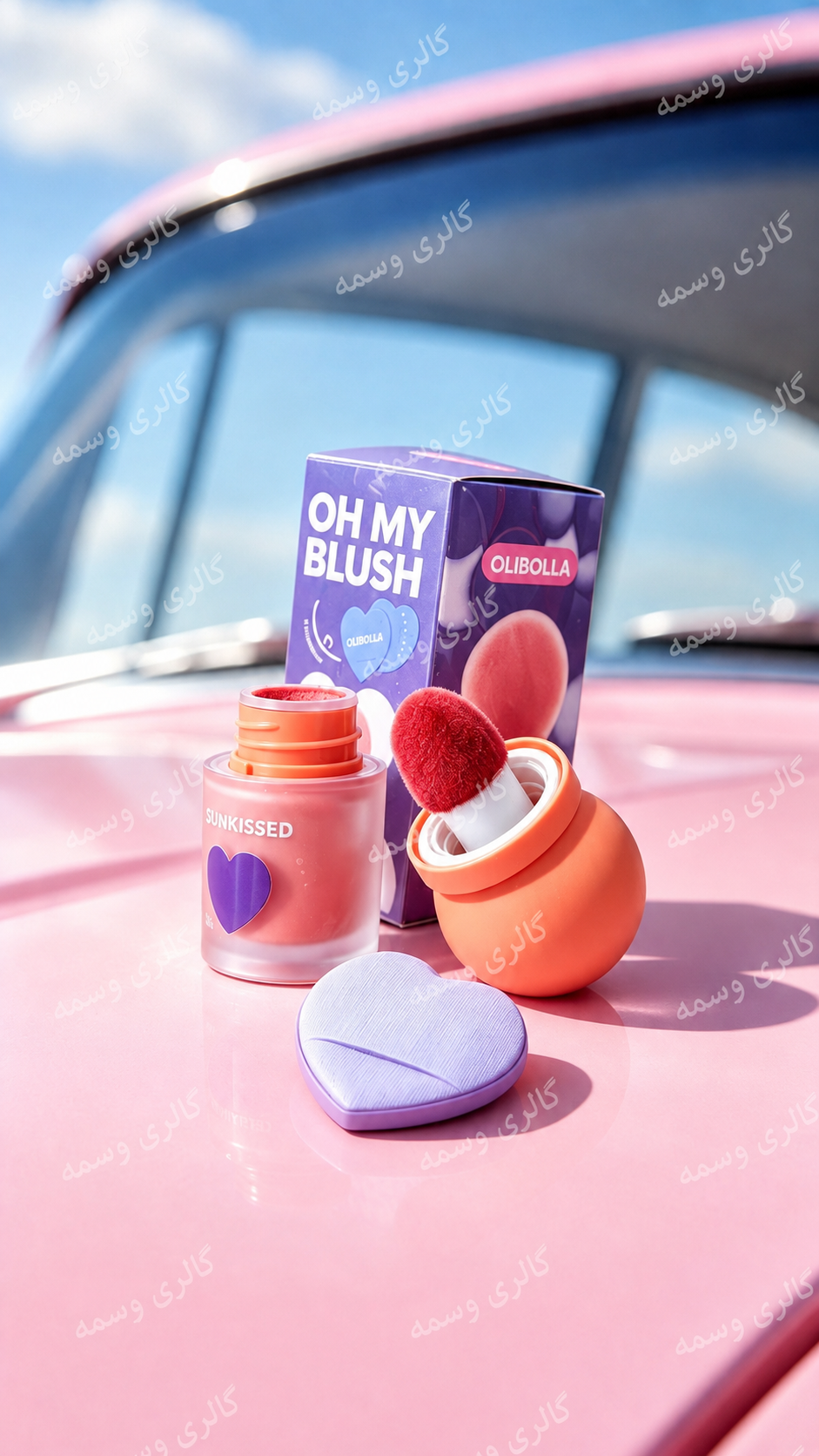 رژگونه مایع پددار OLIBOLLA مدل Oh My Blush رنگ Sun Kissed
