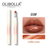 پلامپر لب خیس رنگی OLIBOLLA مدل سر فلزی