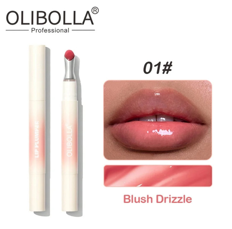 پلامپر لب خیس رنگی OLIBOLLA مدل سر فلزی