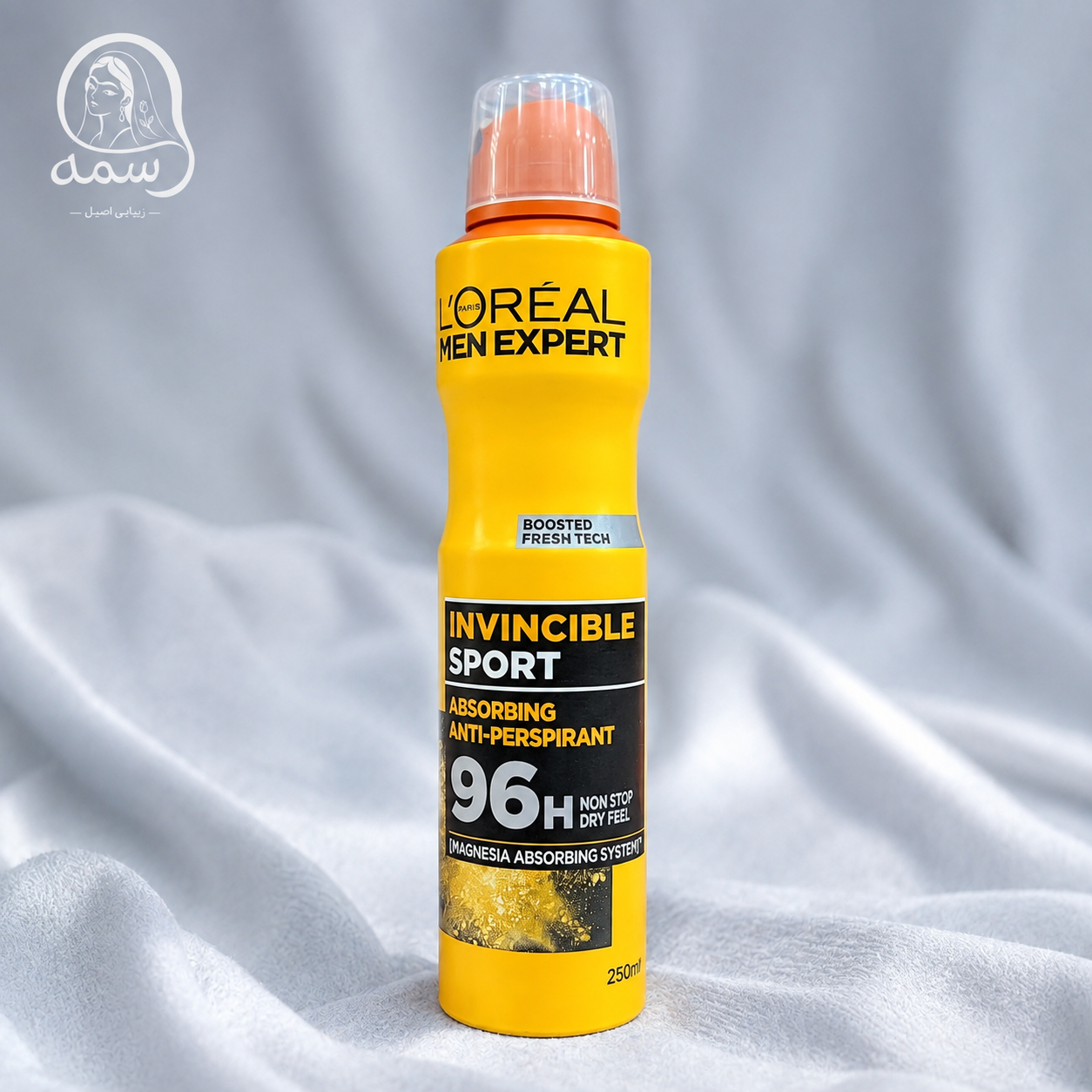 اسپری ضدتعریق مردانه لورآل Men Expert مدل Invincible Sport 96H حجم ۲۵۰ میل