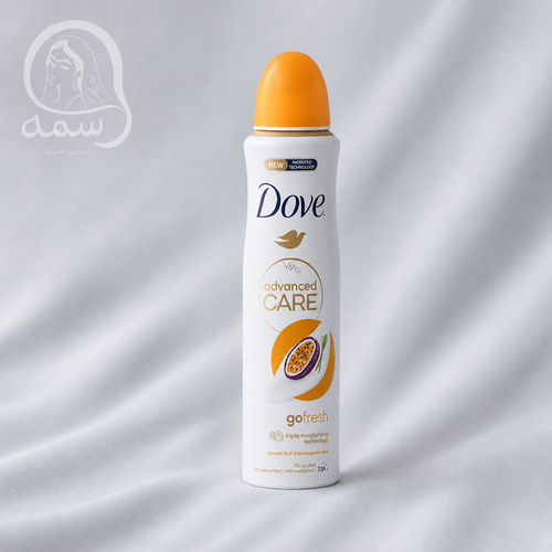 اسپری ضدتعریق زنانه داو Advanced Care مدل Passion Fruit & Lemongrass حجم ۲۵۰ میلیلیتر