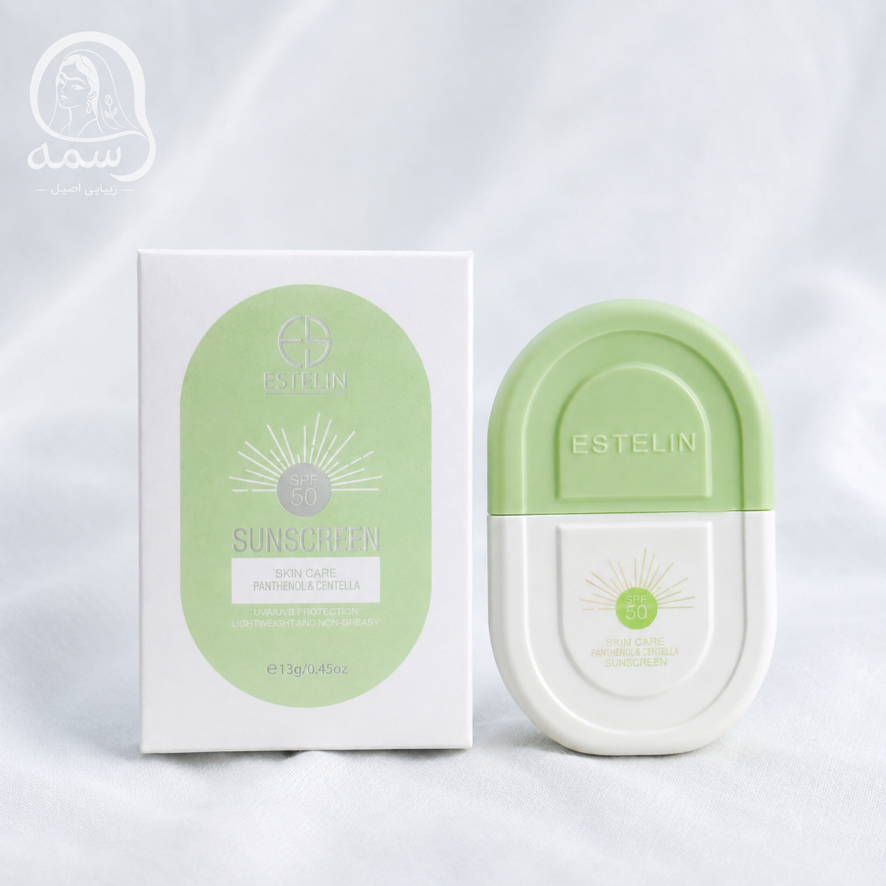 کرم ضد آفتاب استلین مدل Clear Gel Repair سبز SPF 50 حجم ۵۰ میلی‌لیتر