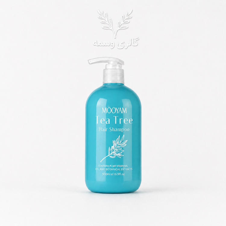 شامپو ضد شوره و کنترل چربی مویام مدل Tea Tree حجم 500 میلیلیتر
