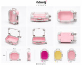 چمدان آرایشی مینی چرخدار (ارگانایزر و باکس فانتزی لوازم آرایش)-طرح باربی-سایز کوچک