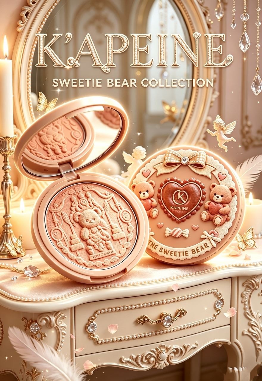 رژگونه پودری خرسی Sweet Bear کاپین KAPEINE – ۴ رنگ