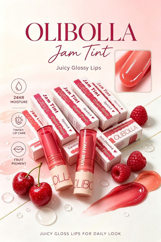 رژ لب ژلهای اولیبولا مدل Jam Tint (مربای لب و شیراپ لب) – ۶ رنگ