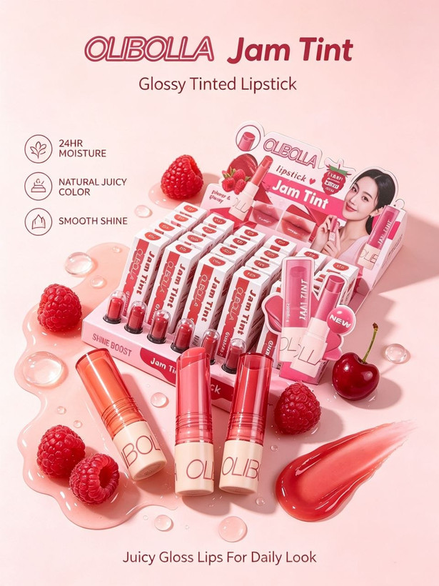 رژ لب ژلهای اولیبولا مدل Jam Tint (مربای لب و شیراپ لب) – ۶ رنگ