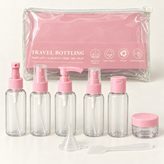 ست ظروف مسافرتی ۸ تکه TRAVEL BOTTLING همراه کیف – سه رنگ
