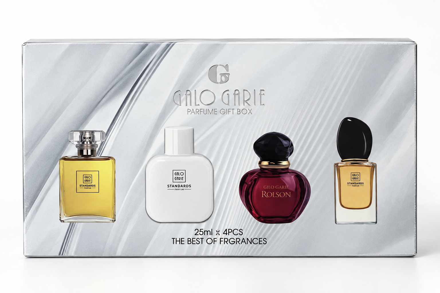 پک هدیه عطر مینی چهارعددی ۲۵ میل با جعبه