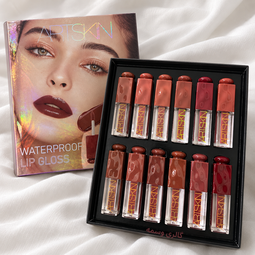 پک ۱۲ عددی رژ لب مایع مناسب هدیه مدل Waterproof Lip Gloss