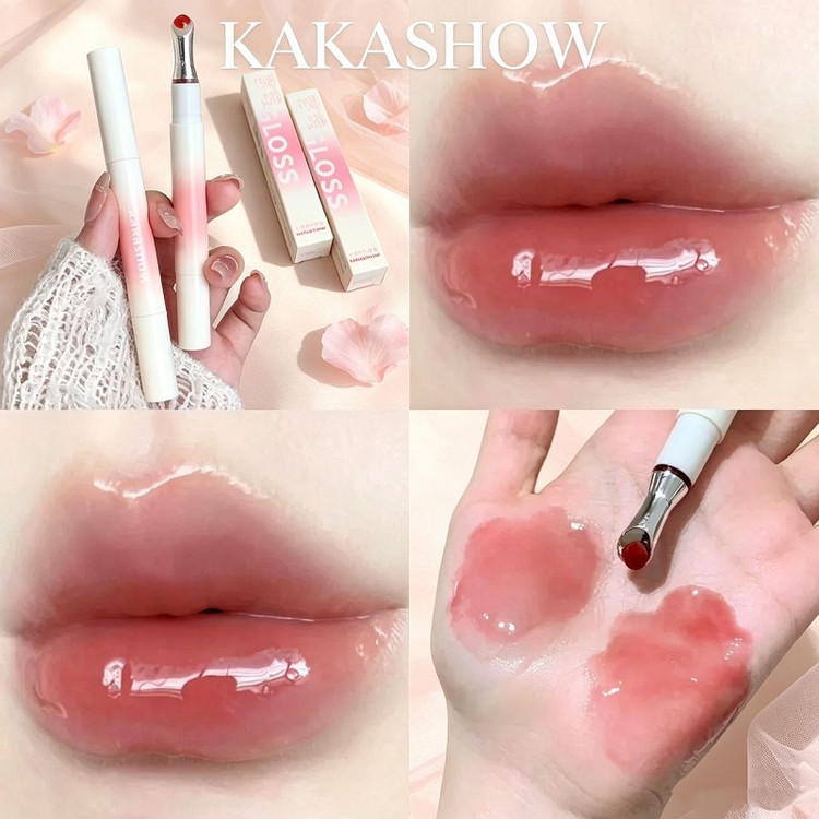 برق لب شیشهای کاکاشو سر فلزی مدل Glass Water Gloss | ۶ رنگ