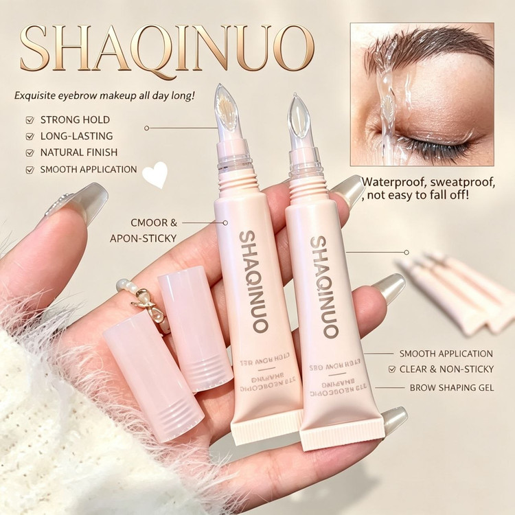 ژل ابروی SHAQINUO | فیکس تمیز و بدون سفیدک